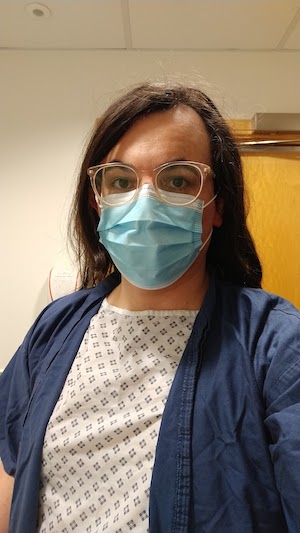 image of me in a hospital gown